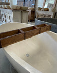 Ornate Teak Bath Caddy Box