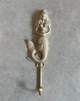 Magical Brass Mermaid Wall Hook