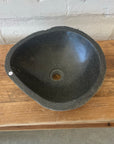 Medium River Stone Basin 05 - 38 x 35 x 15cm