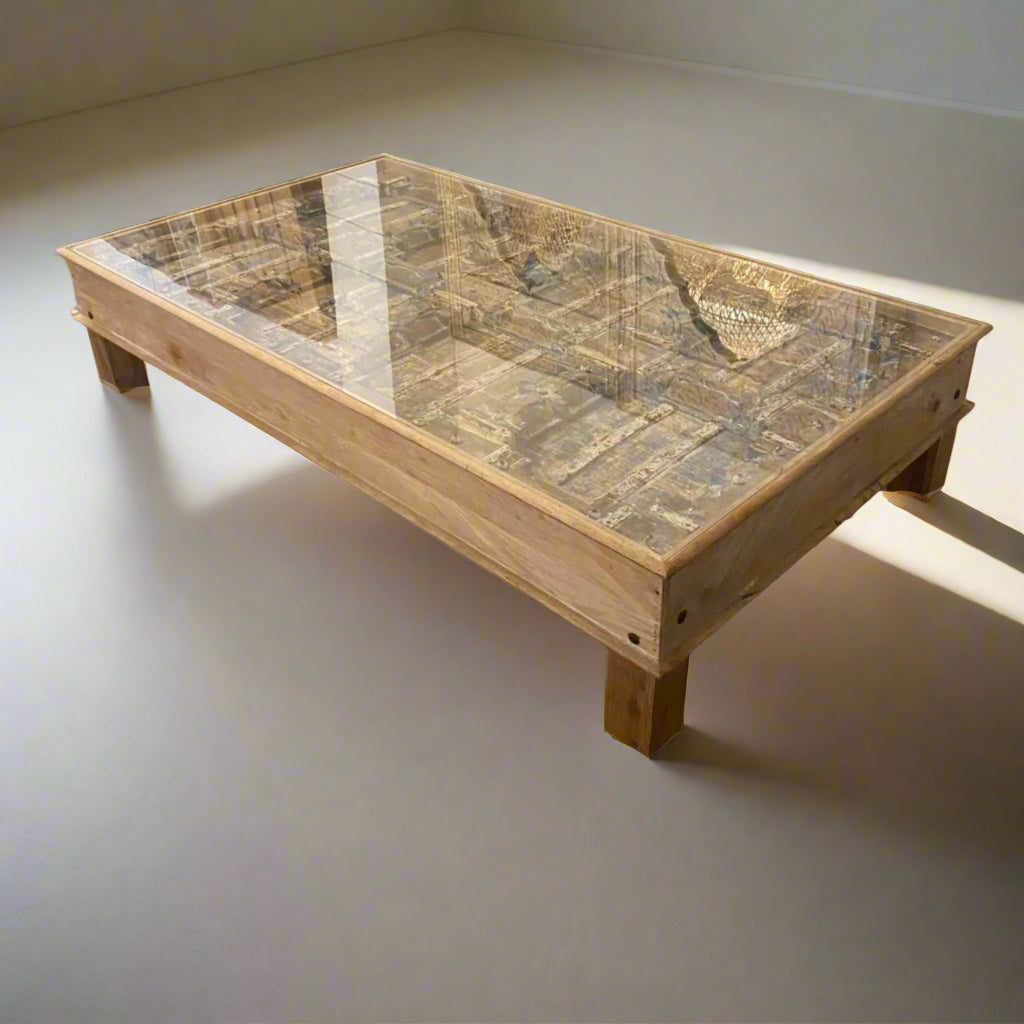 Indian Timber Door Coffee Table