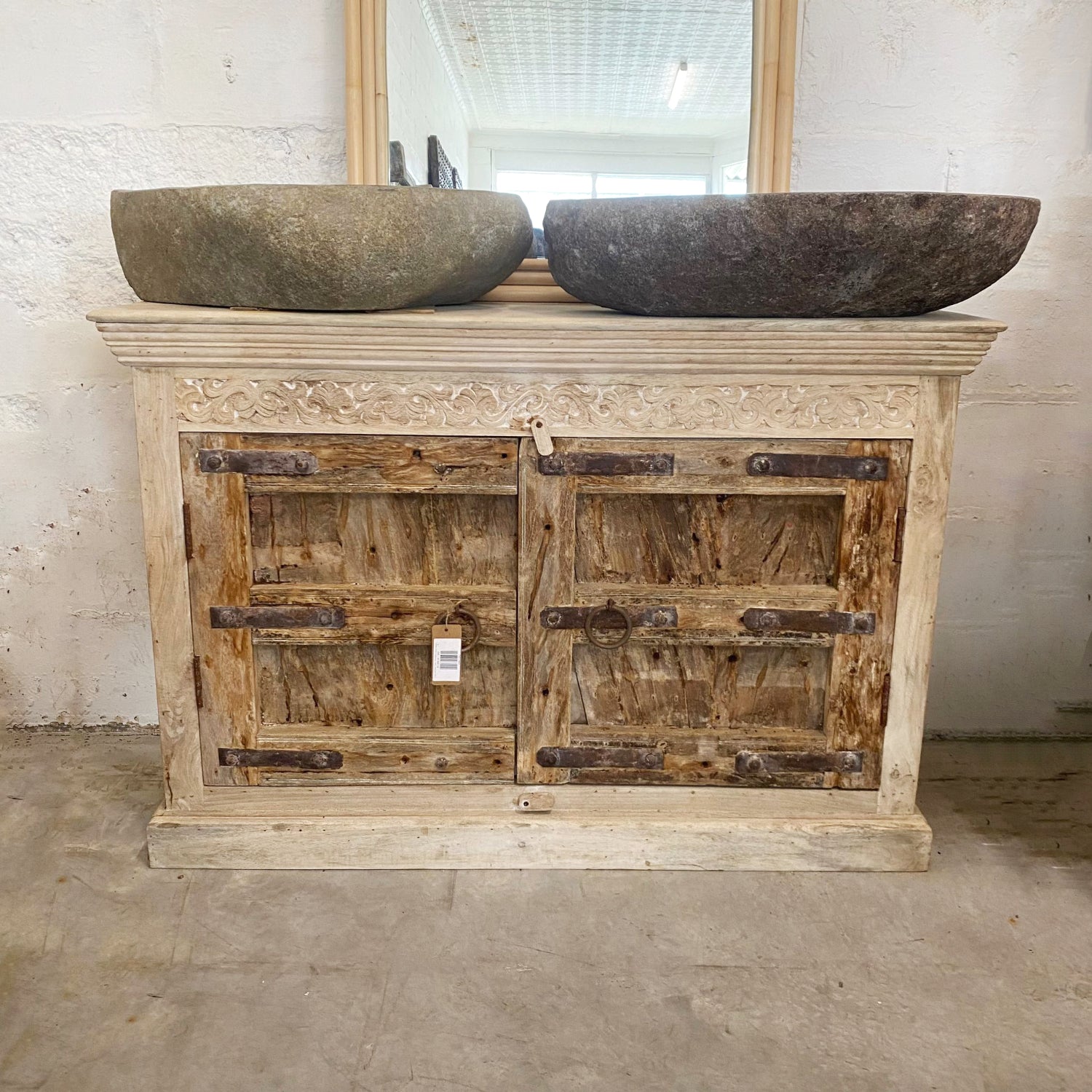 Vintage Indian Timber Vanity - 120x45x80cm | Assorted Designs
