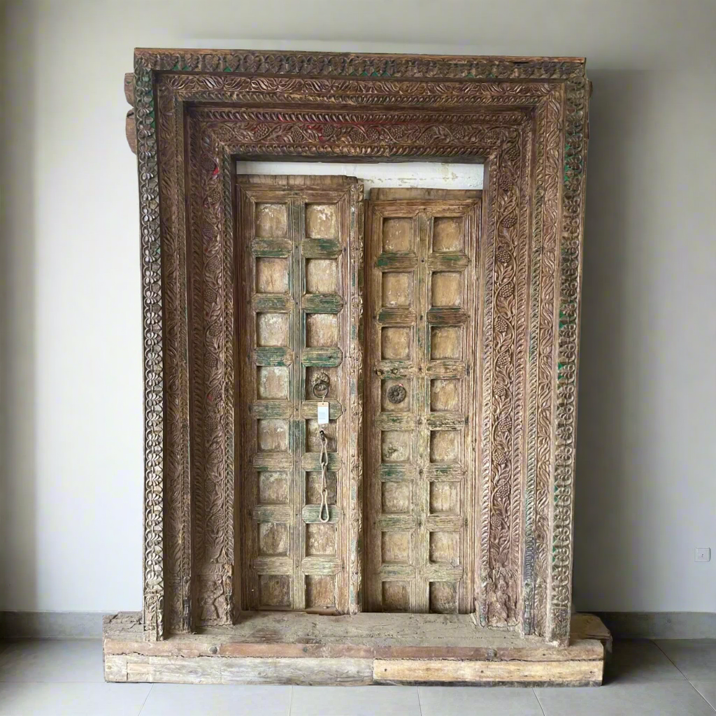 Indian Rajasthani Antique Framed Door