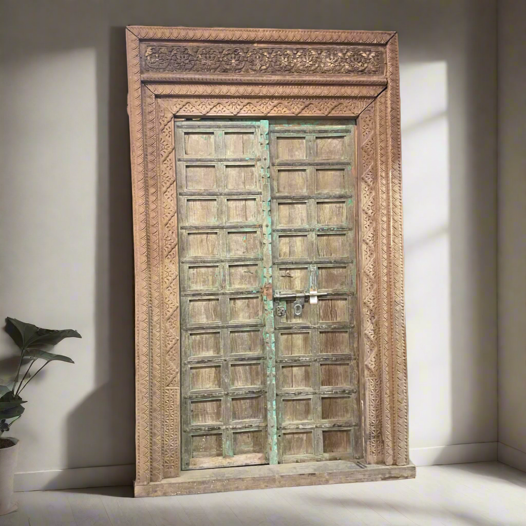 Indian Rajasthani Antique Framed Door