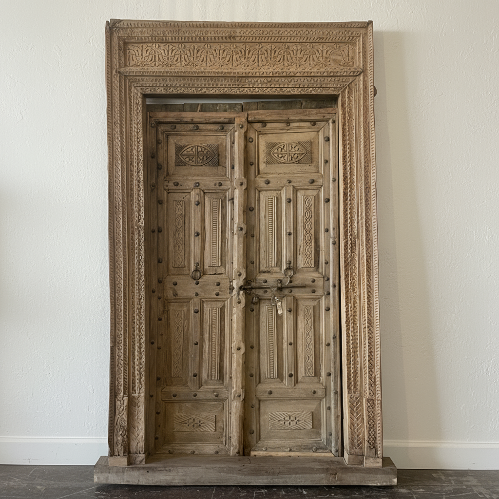 Indian Rajasthani Antique Framed Door