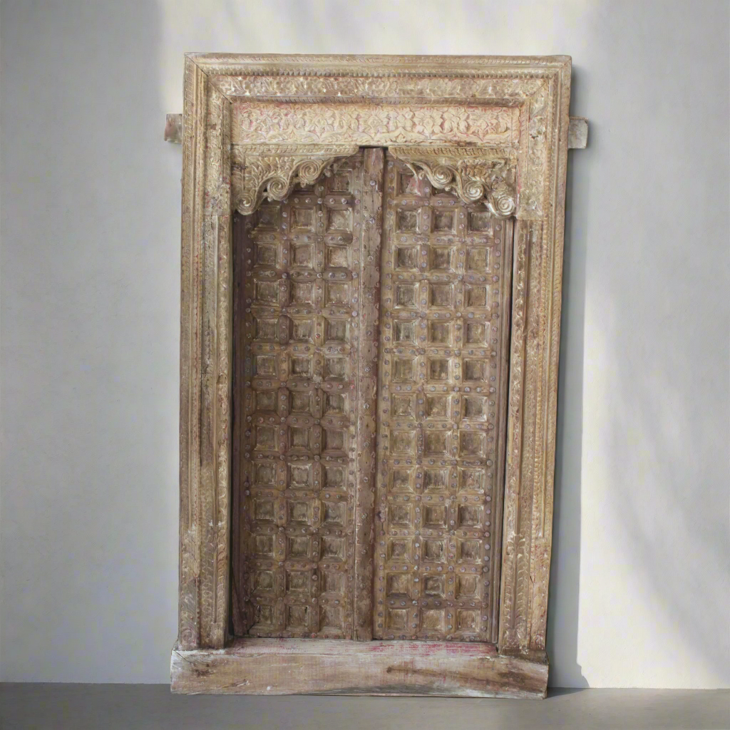 Indian Indian Rajasthani Antique Framed Door