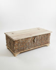 Indian Timber + Metal Dowry Chest 01