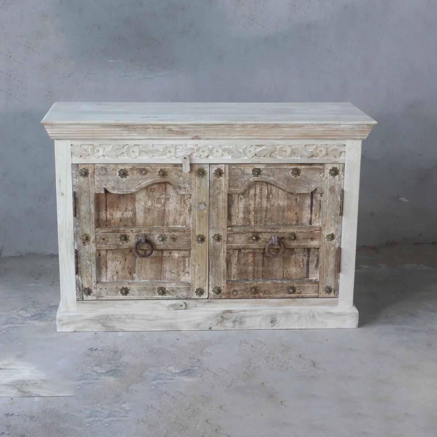Vintage Indian Timber Vanity - 120x45x80cm | Assorted Designs