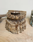 Indian Wooden Carved Candle Holder - Assorted Designs