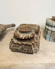 Indian Wooden Carved Candle Holder - Assorted Designs