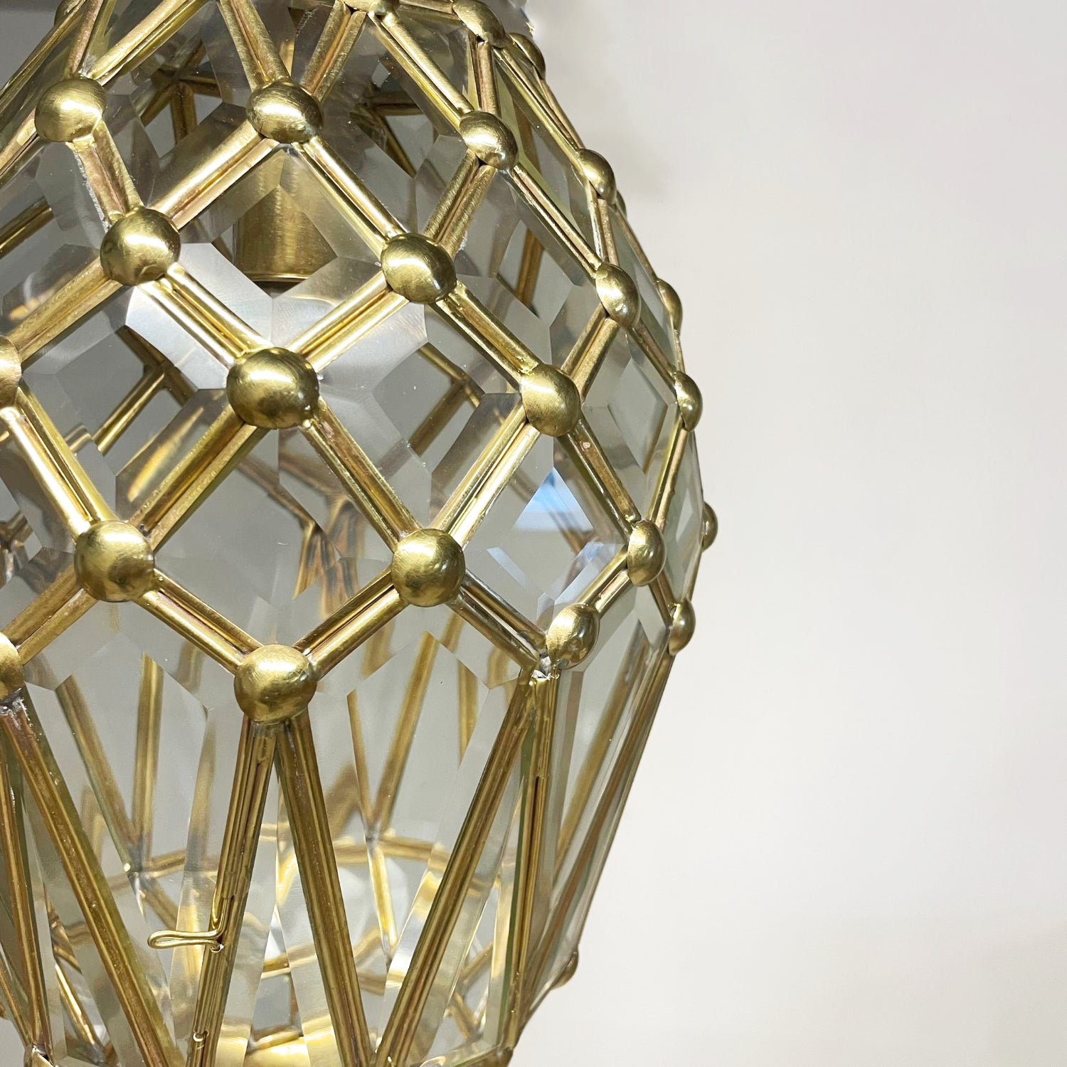 Indigo Glass Lantern
