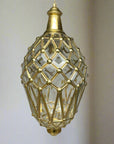 Indigo Glass Lantern