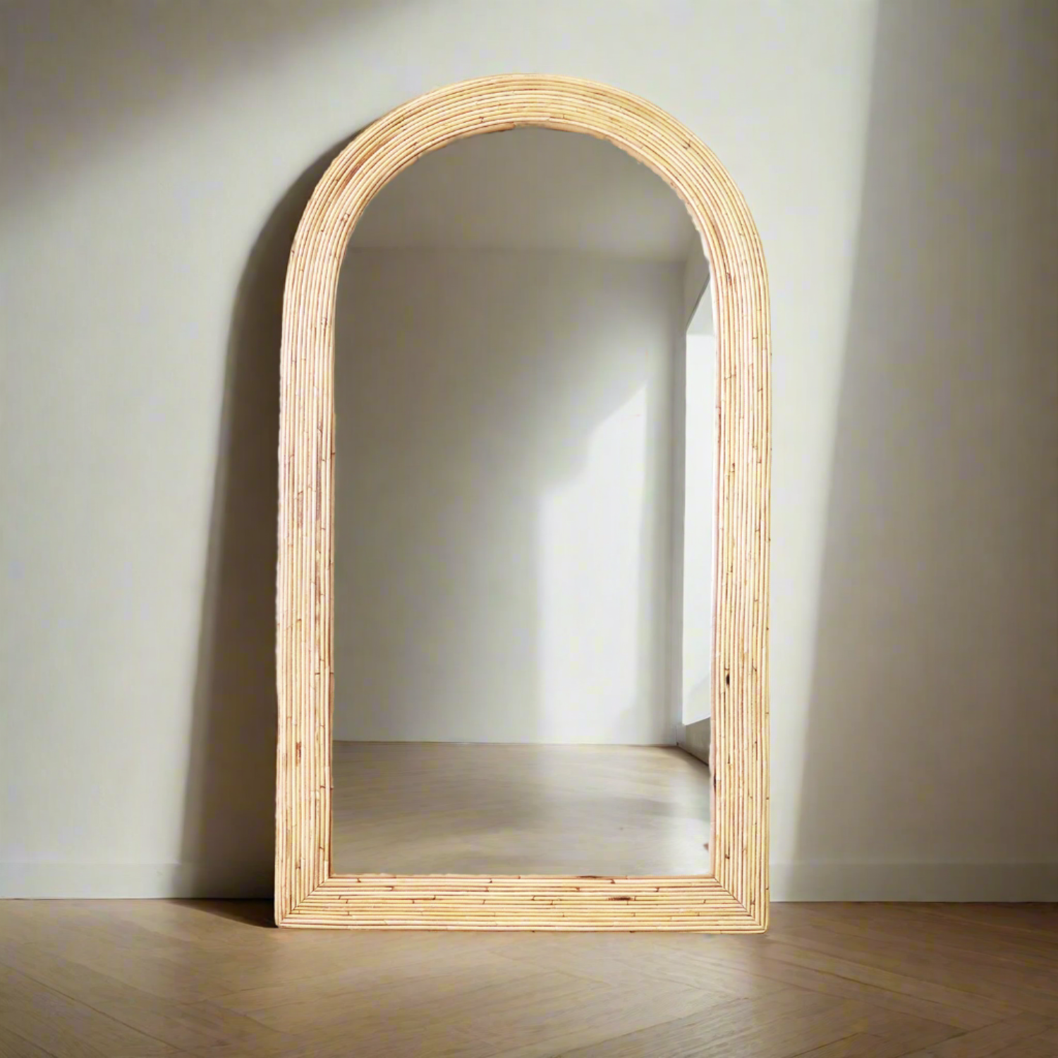 Isla Arch Rattan Mirror 100x180cm