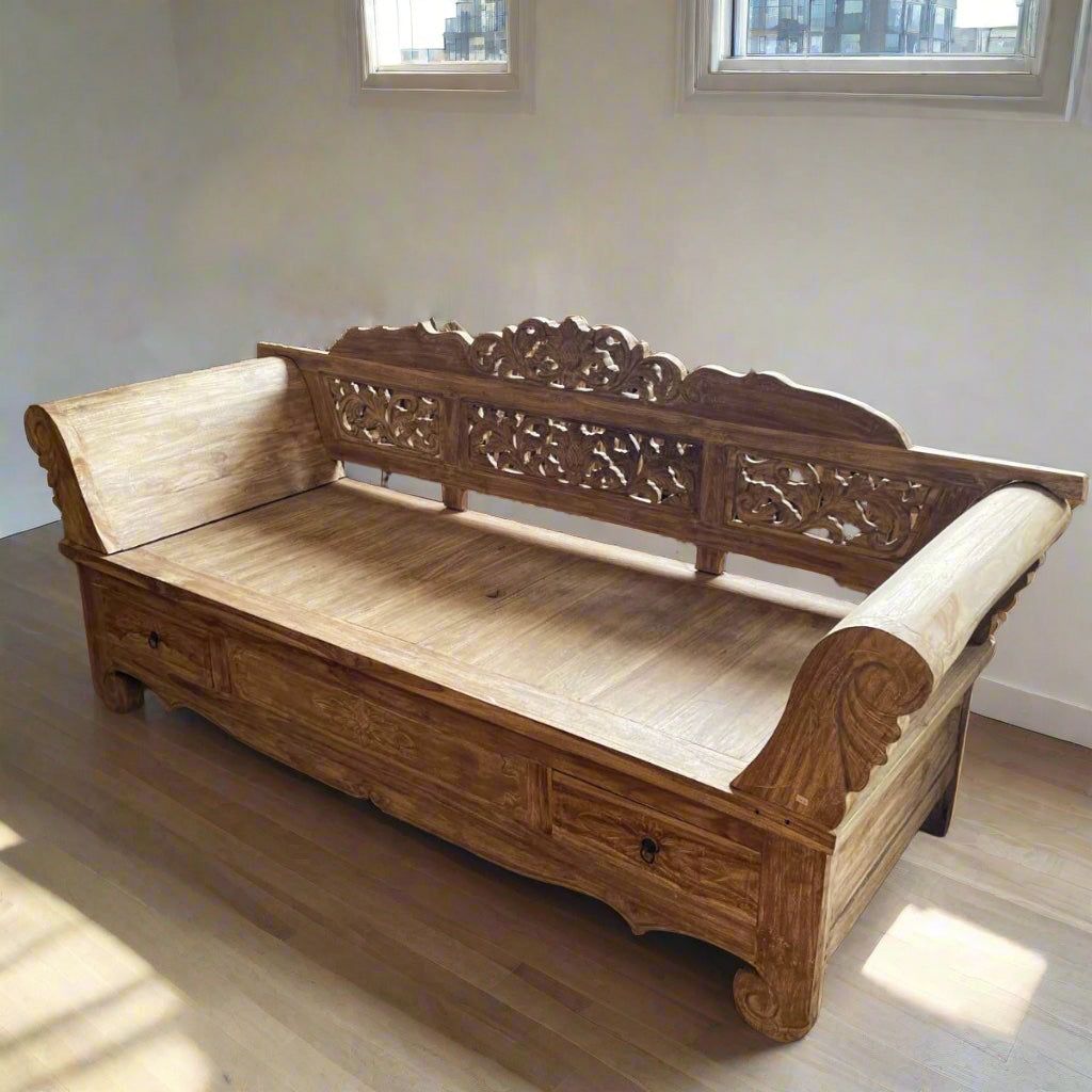 Kuta Balinese Timber Daybed - 200cm | Made To Order
