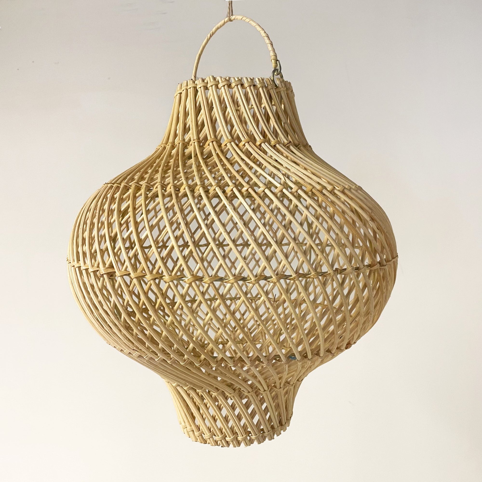 Lantern Rattan Pendant 30cm Dia