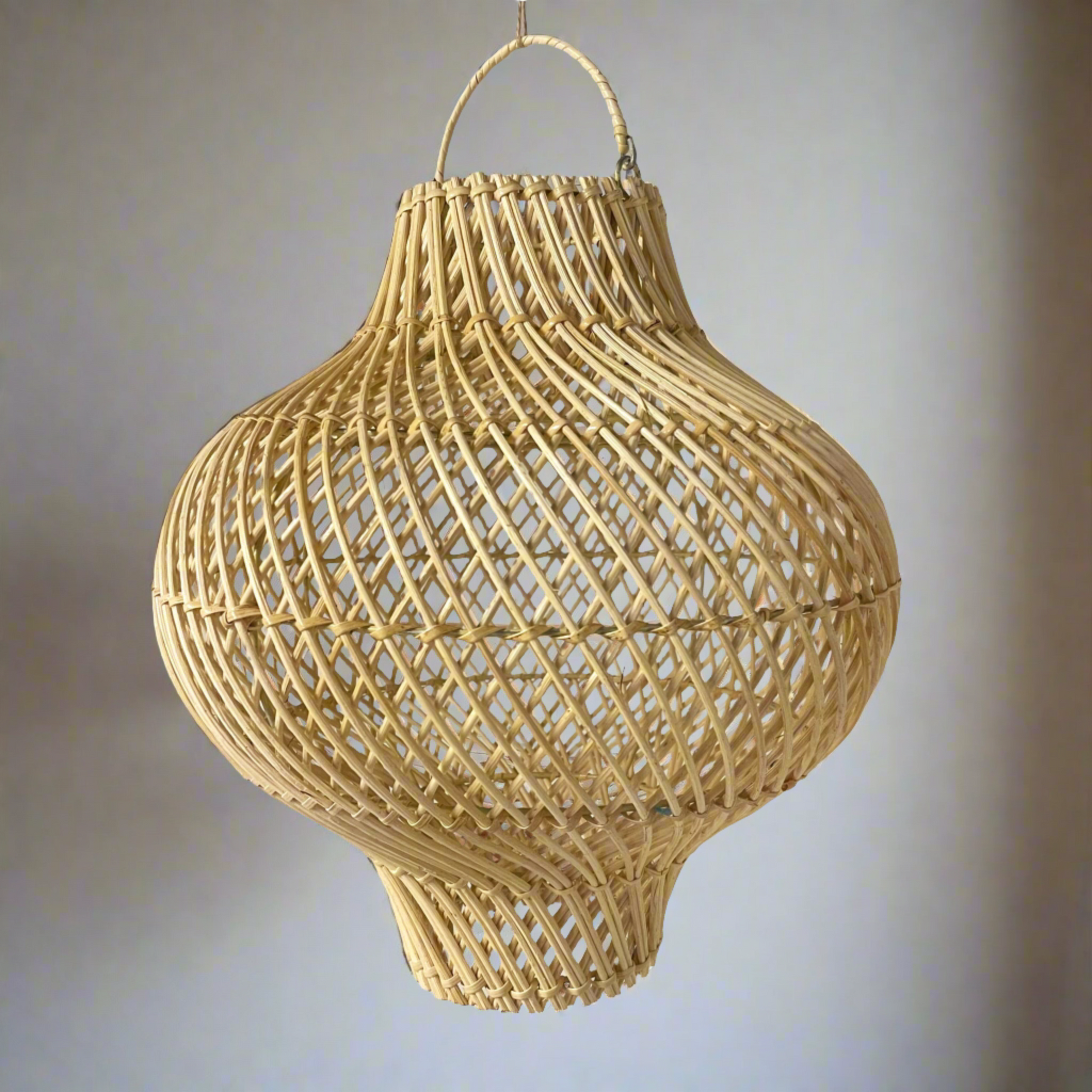 Lantern Rattan Pendant 30cm Dia