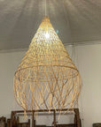 Large Cabana Woven Rattan Pendant