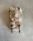 Large Double Vintage Indian Timber Wall Hooks