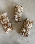 Large Double Vintage Indian Timber Wall Hooks