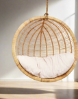 Dusk Single Round Cane Hanging Chair | Made To Order