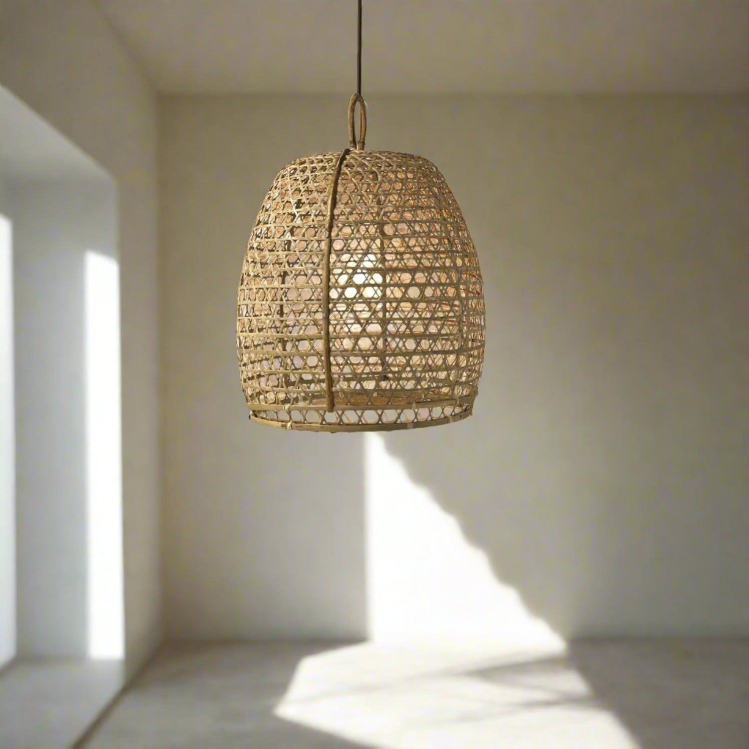 Large Palau Rattan Pendant 60cm Dia