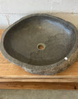 Large River Stone Basin 02 - 52 x 45 x 15cm