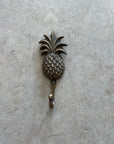 Large Tropical Pineapple Brass Wall Hook 14cm