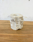 Medium Natural Marble Stone Tealight Candle Holder