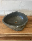 Medium River Stone Basin 03 - 42 x 35 x 15cm