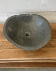 Medium River Stone Basin 09 - 45 x 38 x 16cm