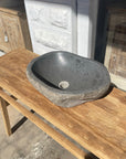 Medium River Stone Basin 33 - 45 x 33 x 15cm
