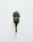 Medium Tropical Pineapple Brass Wall Hook 11cm