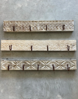 Medium Vintage Indian Timber Wall Hooks