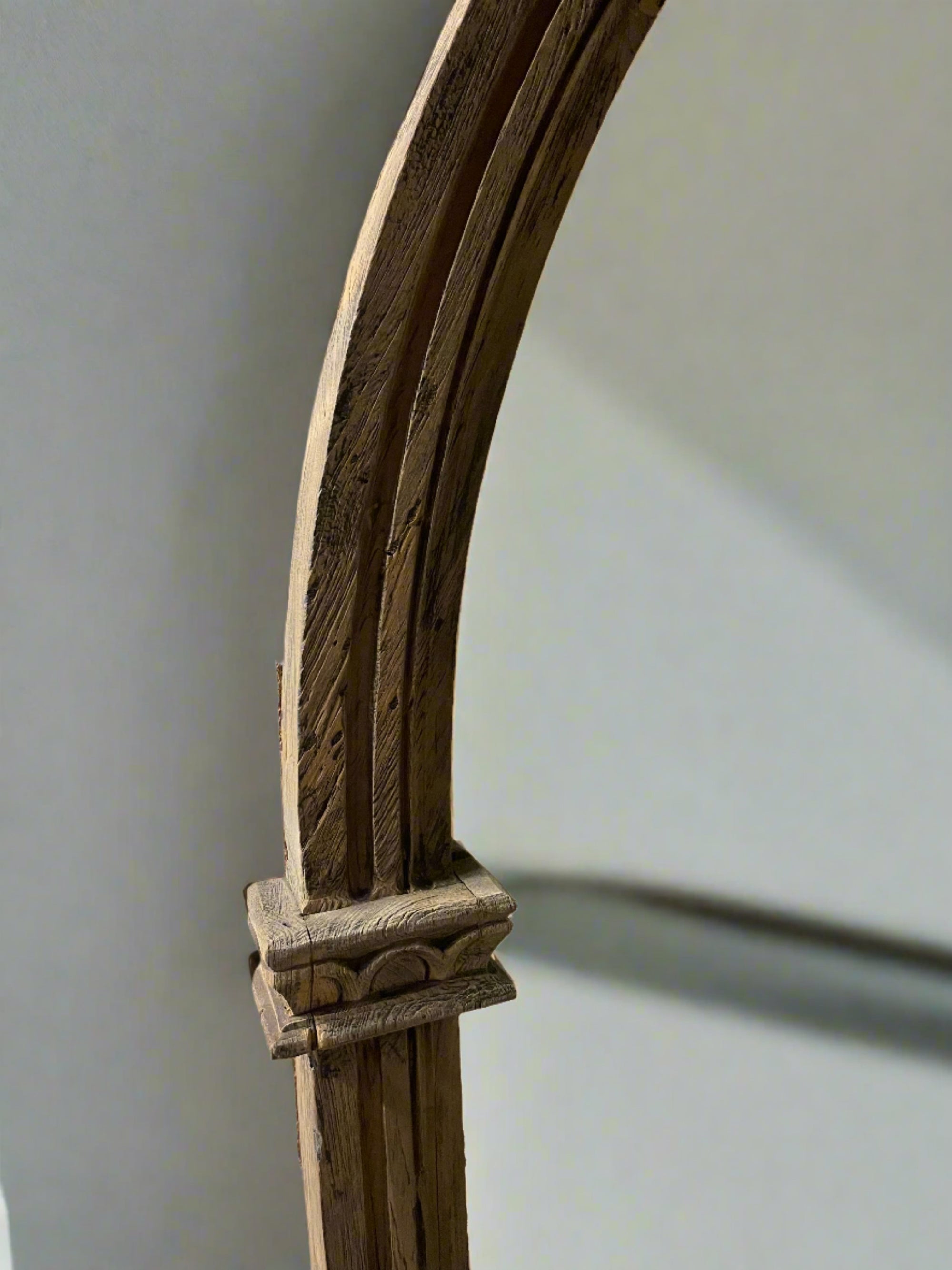 Chapel Arch Teak Mirror 80x180cm