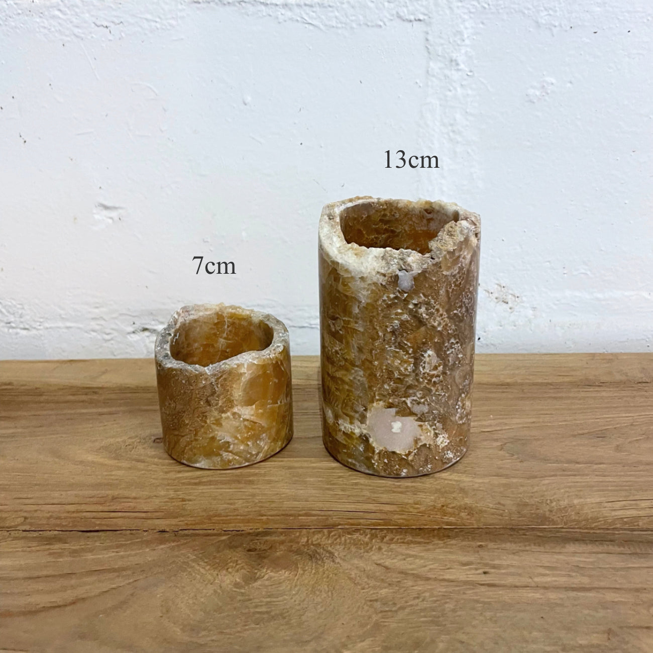 Narrow Stone Edge Onyx Holder 13cm