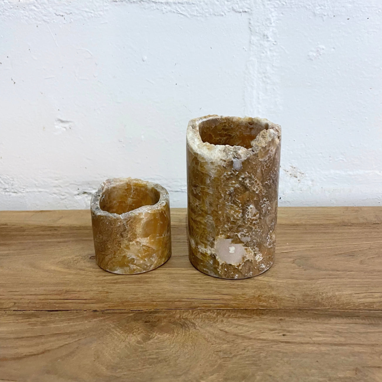 Narrow Stone Edge Onyx Holder 7cm
