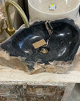 Natural Fossilised Wood Basin 12 - 57 x 45 x 14cm