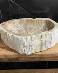 Natural Fossilised Wood Basin 14 - 55 x 40 x 15cm