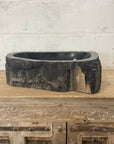 Natural Fossilised Wood Basin 19 - 49.5 x 30 x 15cm