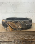 Natural Fossilised Wood Basin 22 - 53 x 36 x 14.5cm