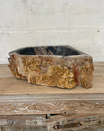 Natural Fossilised Wood Basin