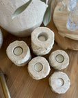 Natural Marble Stone Tealight Candle Holder 18cm