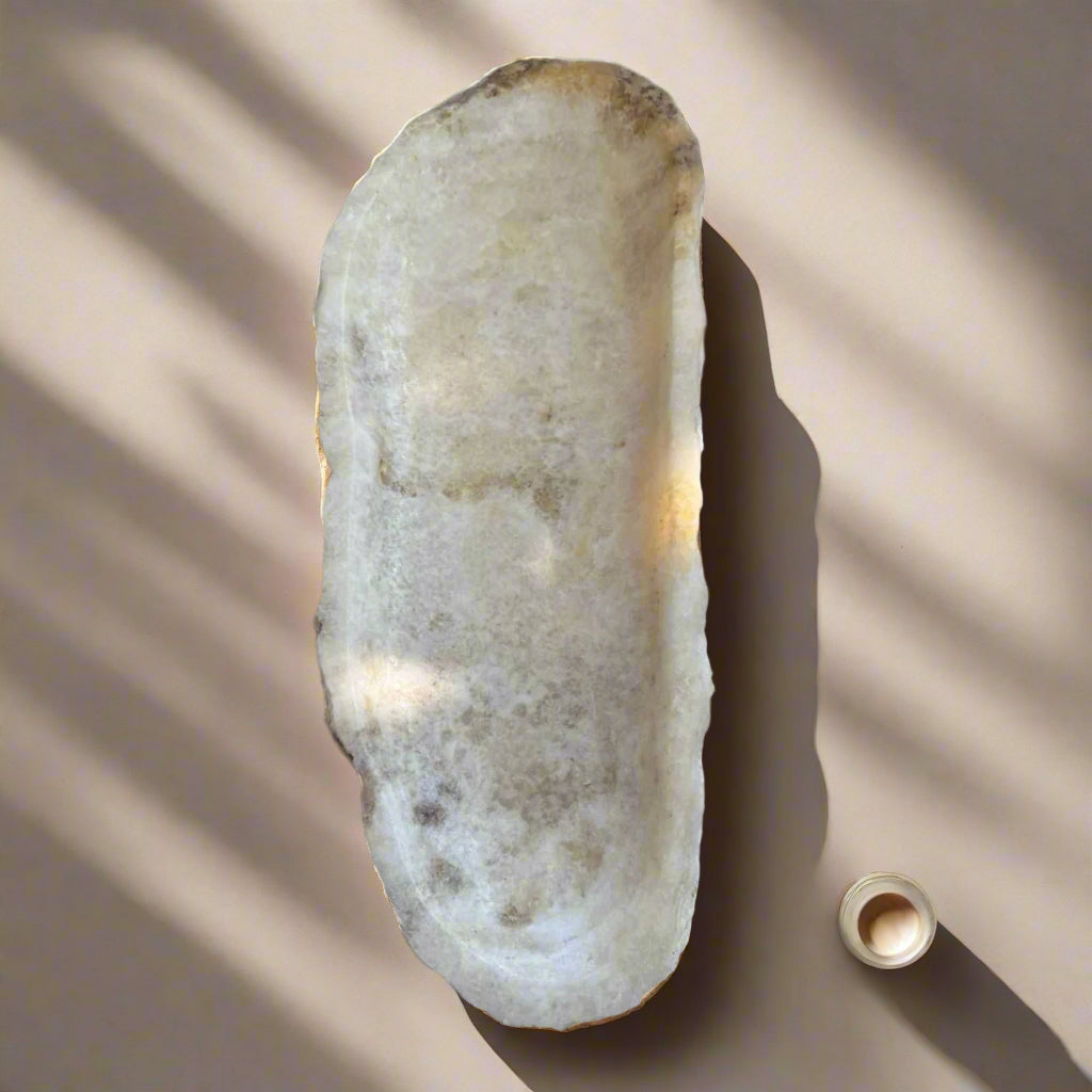 Natural Onyx Stone Platter 50cm