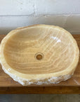 Natural Onyx Stone Basin 09 - 48 x 40 x 15cm