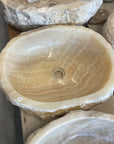 Natural Onyx Stone Basin 09 - 48 x 40 x 15cm