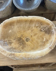 Natural Onyx Stone Basin 14 - 52 x 40 x 15cm