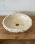 Natural Oval Marble Stone Basin 01