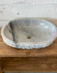 Oval Natural Onyx Stone Basin 01- 59.5x 41 x 15cm