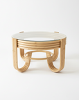 Natural Pretzel Rattan Coffee Table 80cm Dia