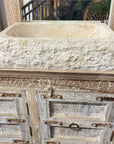 Natural Rectangle Marble Stone Basin 05