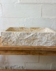 Natural Rectangle Marble Stone Basin 09